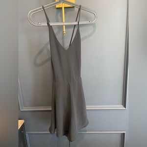 Lush Flowy Black Romper Small